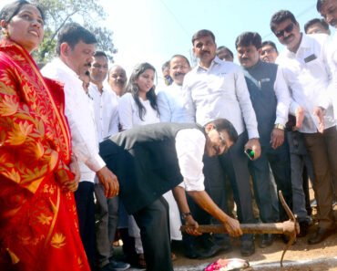 नाशिक: नंदिनी नदीवरील संरक्षक जाळीच्या कामाचा शुभारंभ उत्साहात