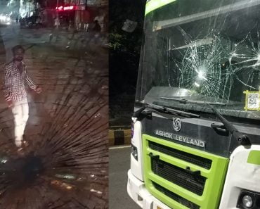 नाशिक: अंबडला भररस्त्यावर माथेफिरुचा धिंगाणा; सिटीलिंक बसवर दगडफेक