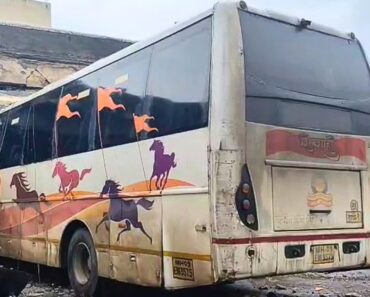सिन्नरमध्ये मुसळधार पावसाचा फटका: बसस्थानकातील स्लॅबचा काही भाग कोसळला…