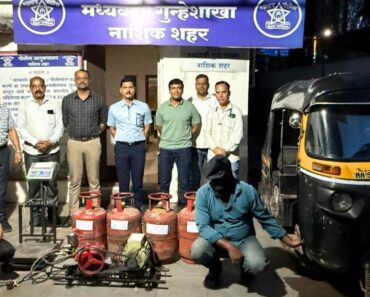 नाशिक: घरगुती सिलिंडरमधून अवैधरित्या वाहनांमध्ये गॅस रिफिलिंग करणारे दोघे ताब्यात !