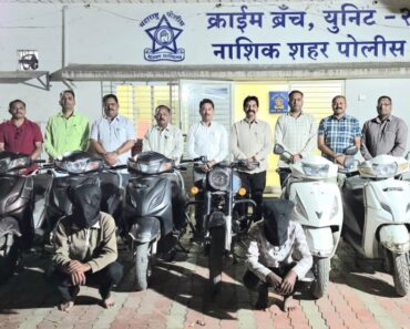 नाशिक: सहा लाखांच्या आठ दुचाकी जप्त; दोघे चोर जाळ्यात, सात गुन्ह्यांची उकल