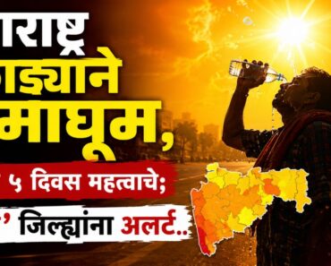 महाराष्ट्र उकाड्याने घामाघूम, पुढील ५ दिवस महत्त्वाचे; ‘या’ जिल्ह्यांना अलर्ट.. जाणून घ्या सविस्तर…