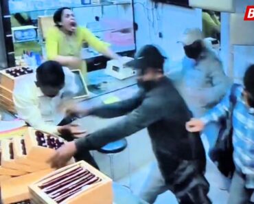 नाशिक : हिरावाडीतील सराफा दुकानावर सशस्त्र दरोडा; प्रतिकार करणारा कर्मचारी जखमी… Video