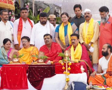 सिंहस्थ कुंभमेळा ध्वजस्तंभ शिलान्यास पूजन सोहळा संपन्न