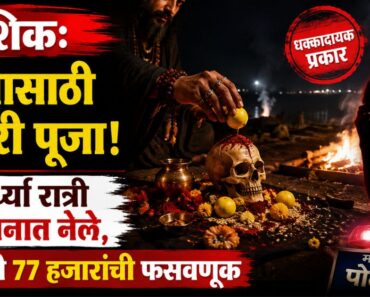 नाशिक: लग्नासाठी अघोरी पूजा ! अर्ध्या रात्री स्मशानात नेले, महिलेची ७७ हजारांची फसवणूक